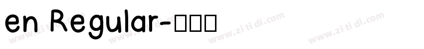 en Regular字体转换